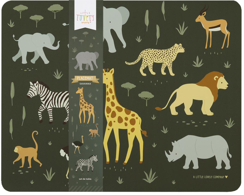 A Little Lovely Company Kindertischset Savanne