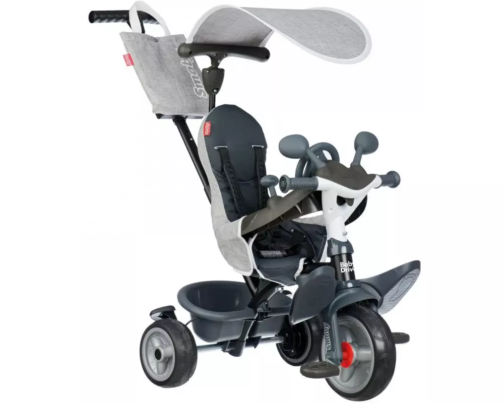 Smoby Dreirad Baby Driver Grau