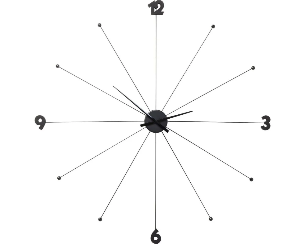 Kare Wanduhr Like Umbrella, Black