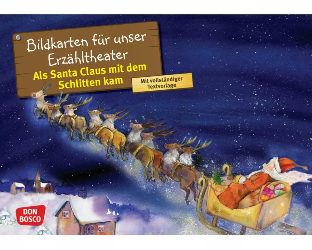 Als Santa Claus mit dem Schlitten kam. Kamishibai Bildkartenset