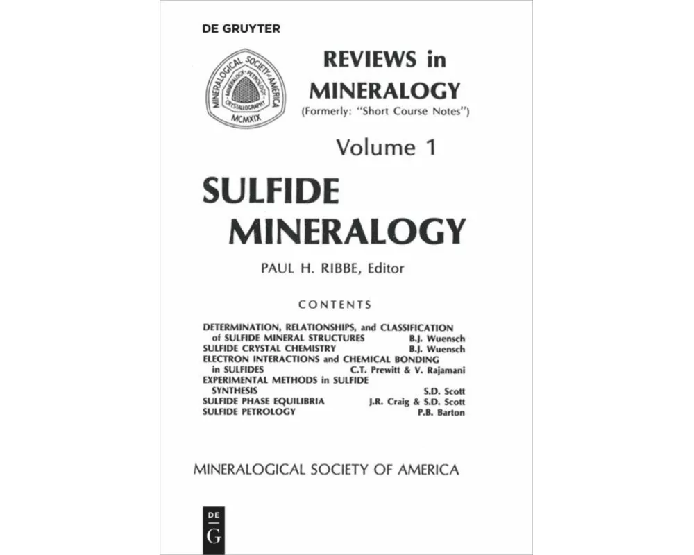 Sulfide Mineralogy