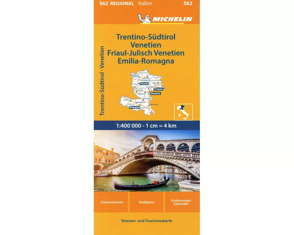 Michelin Trentino-Südtirol,Venetien, Friaul-Julisch Venetien, Emilia Romagna