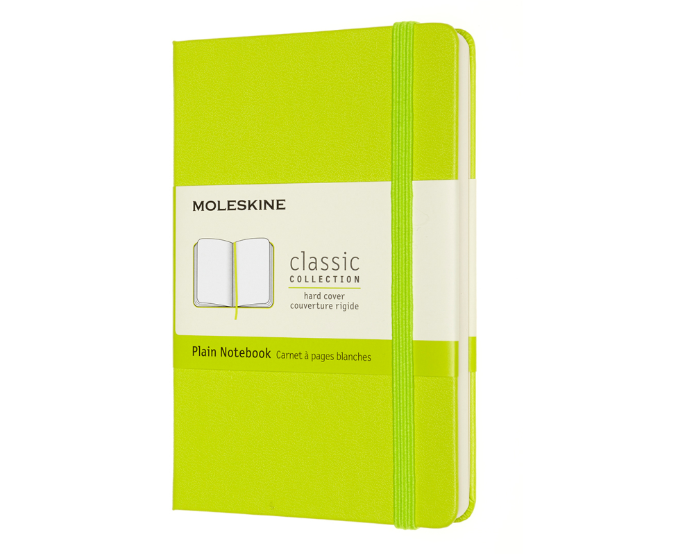 MOLESKINE Notizbuch HC Pocket/A6 850864 blanko,limetten grün,192 S.