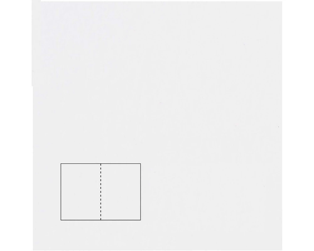 Rico Design Paper Poetry Essentials B6 Klappkarte Hochweiss