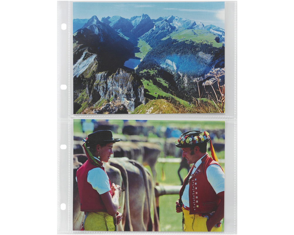 HWB Foto-Zeigetaschen A4 03606.11 13x18cm,120my,glatt,10St