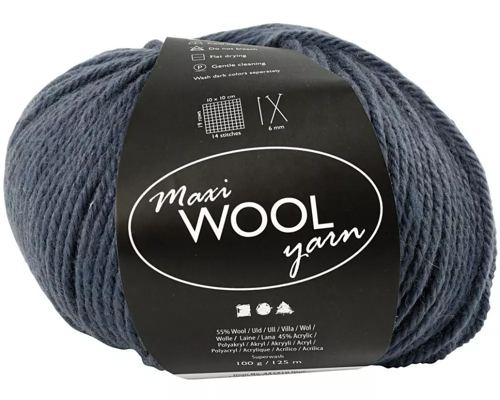 Creativ Company Wolle 100 g Blau