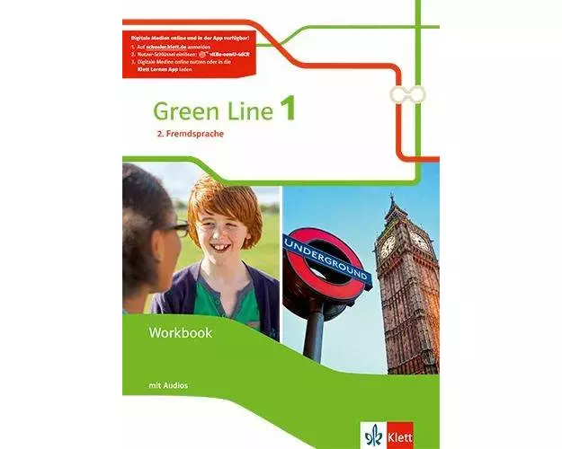 Green Line 1. Ausgabe 2. Fremdsprache ab 2018. Workbook mit Audios Klasse 6