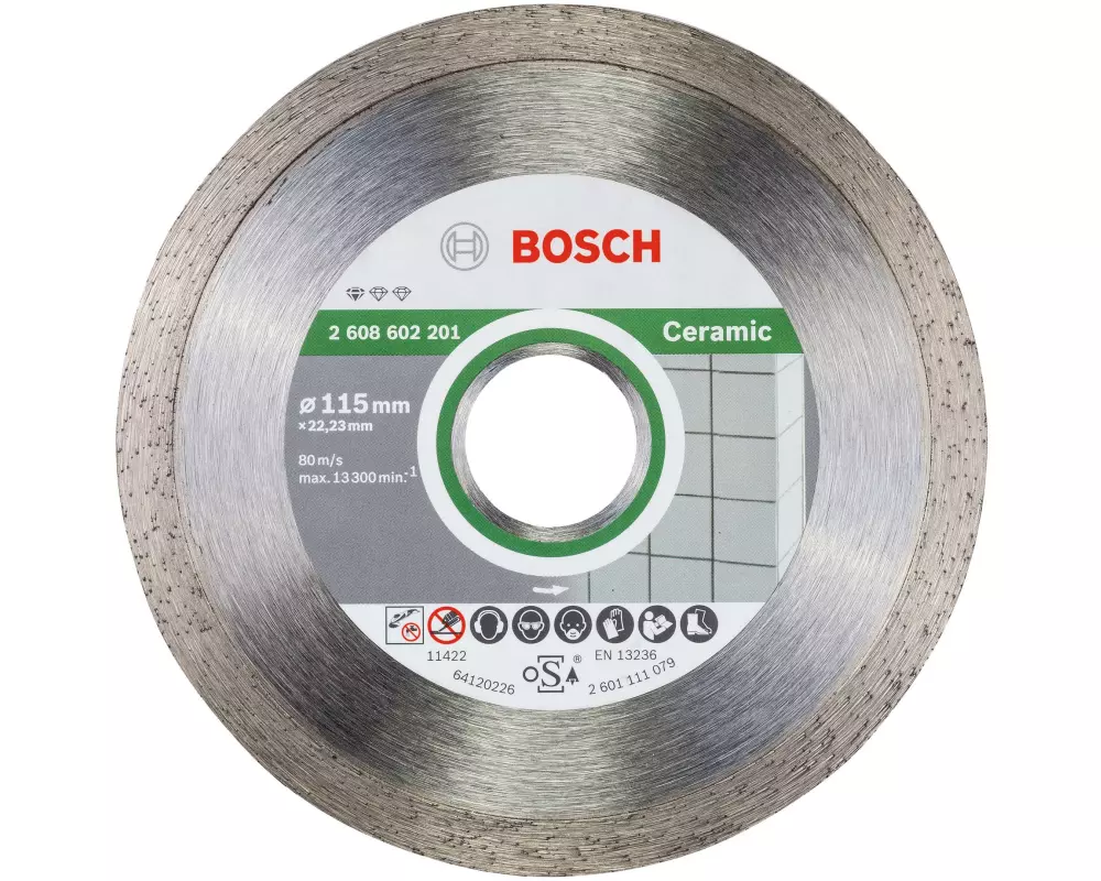 Bosch Professional Diamanttrennscheibe Standard for Ceramic, 115 x 1.6 x 7 mm