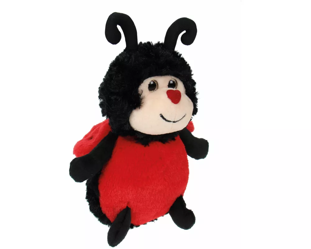 WIESENFREUNDE Kuscheltier Marienkäfer Glücksbringer mit Glitzeraugen / Herzchennase