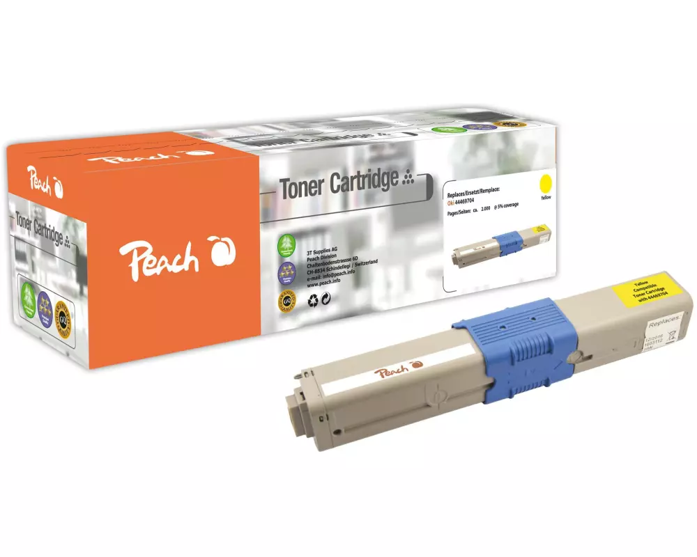 Peach Toner OKI 44469704 Yellow