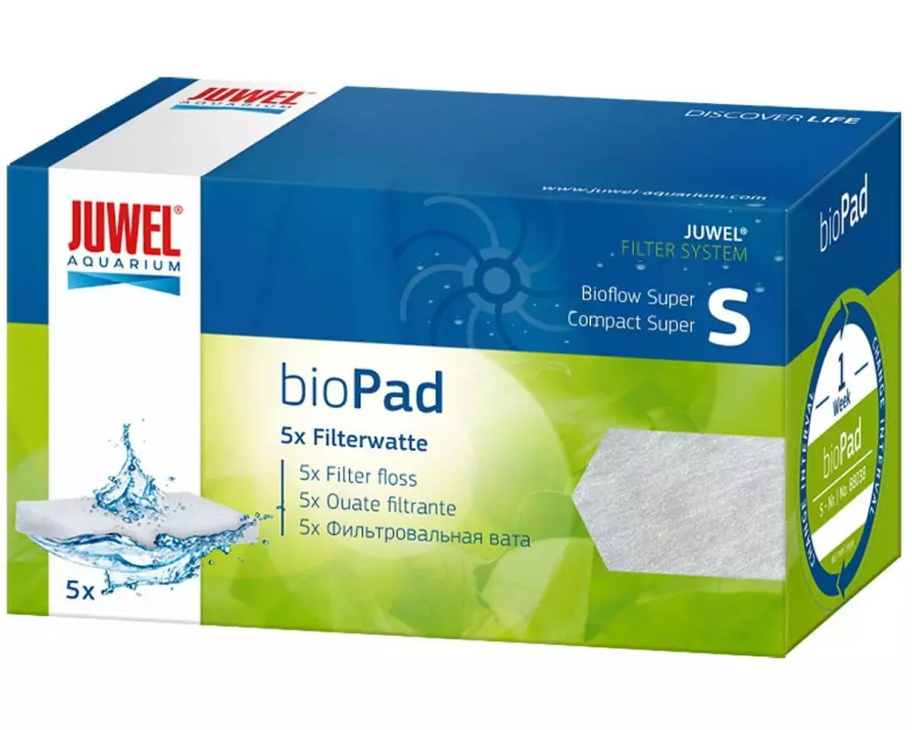 Juwel Filterwatte bioPad S 5 Stück