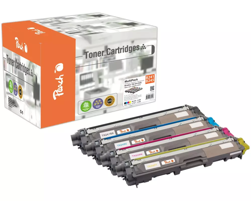 Peach Tonerset Brother TN-245 BK, C, M, Y