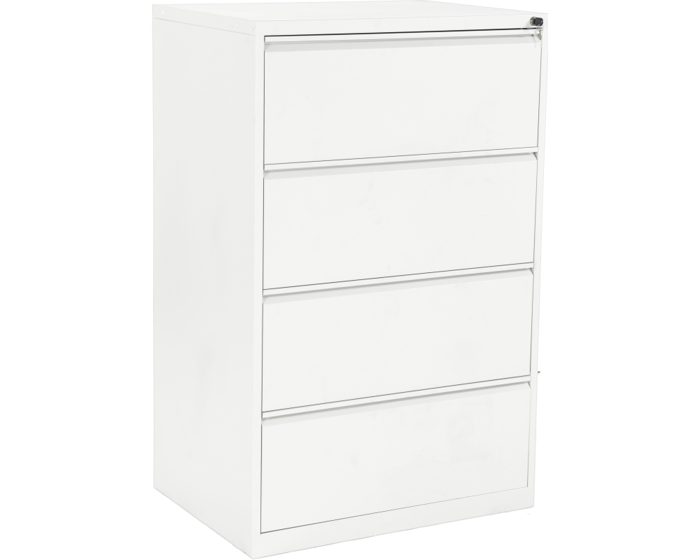 EDGY HR-Schrank 3424/9003 4 Schubladen breit, weiss