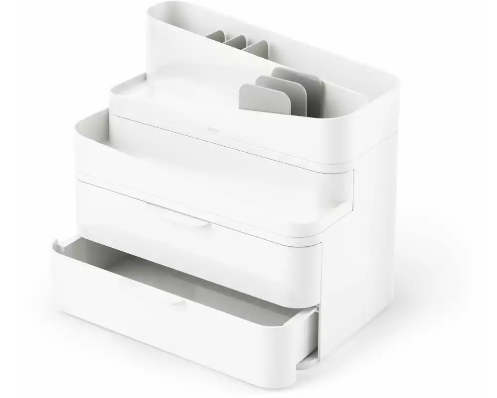 Umbra Bad-Utensilienhalter Glam Grau/Weiss, Recycled Kunststoff