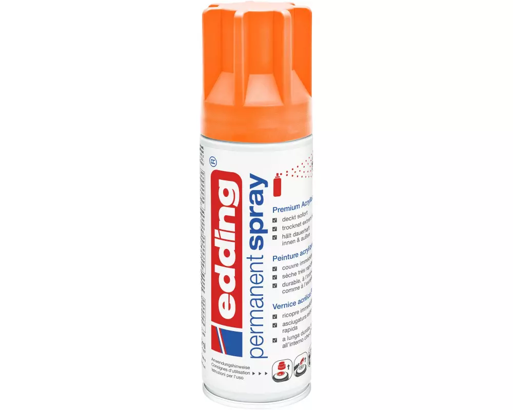 edding Acrylspray 5200 200 ml, Neonorange matt