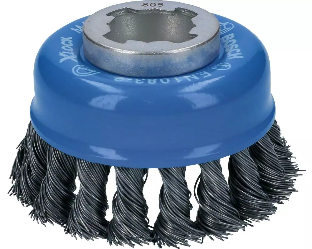 Bosch Professional Topfbürste X-Lock 75 mm, gezopfter Stahldraht