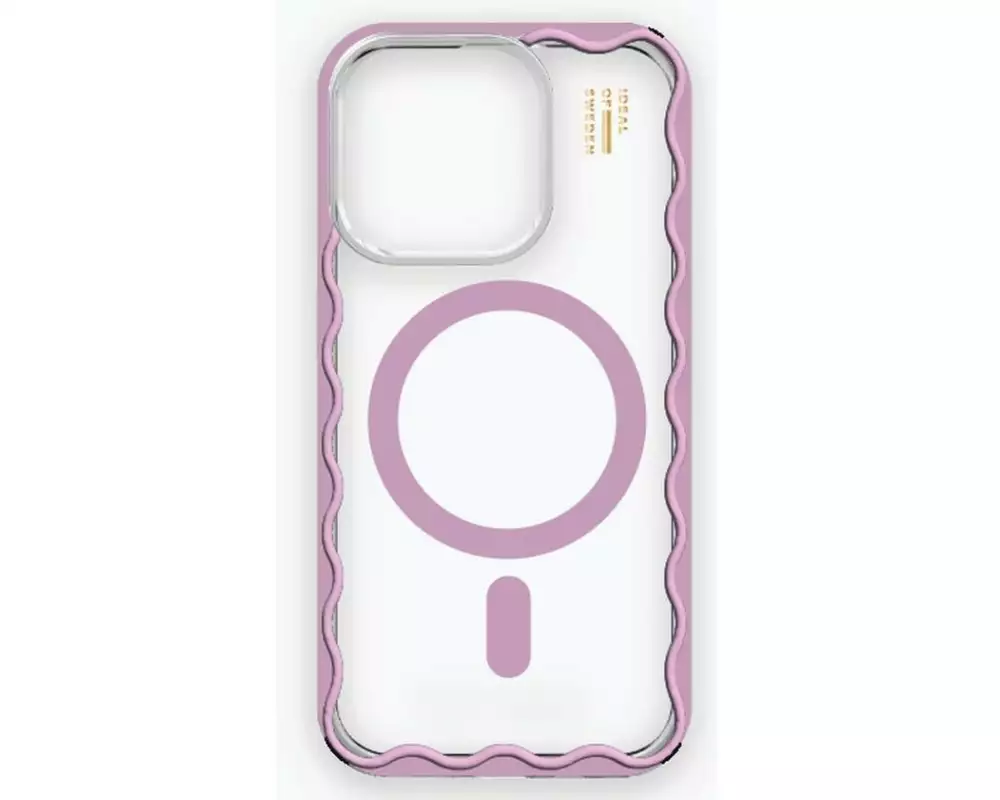 Ideal of Sweden Back Cover Frame Case Magsafe iPhone 15 Pro Pink