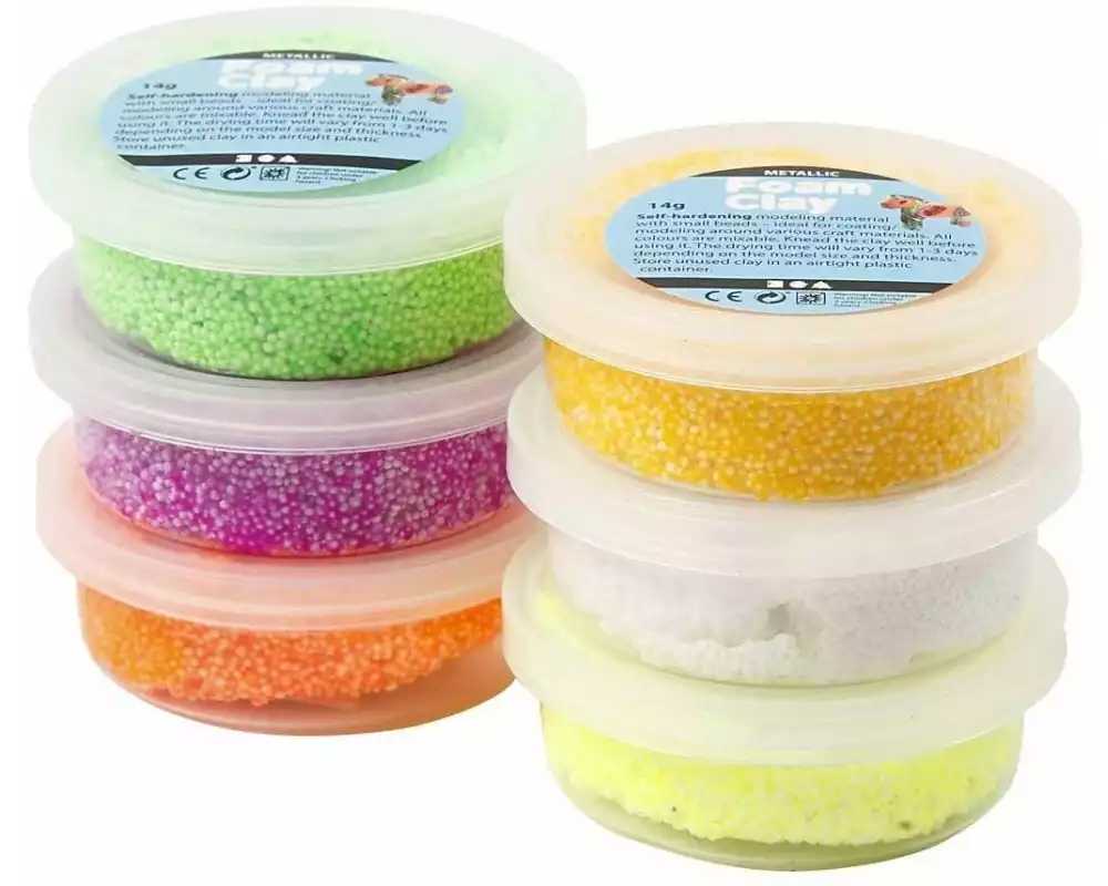 Creativ Company Modellier-Set Foam Clay 6 x 14 g Ostern