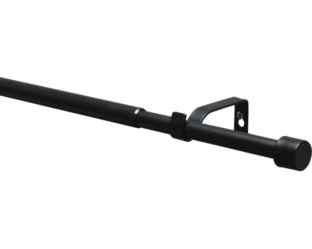 Gardinia Vorhangstange Set Kos Cap 1-Lauf 19/16 mm 190-340 cm