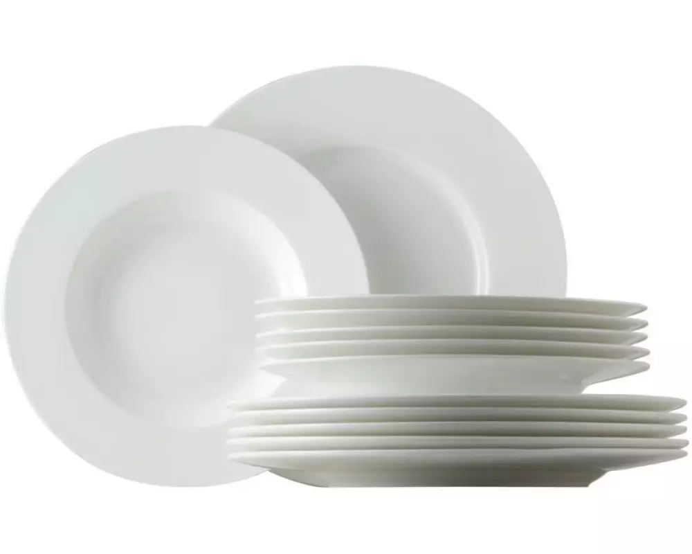 Rosenthal Geschirr Set Jade 12-teilig, Weiss