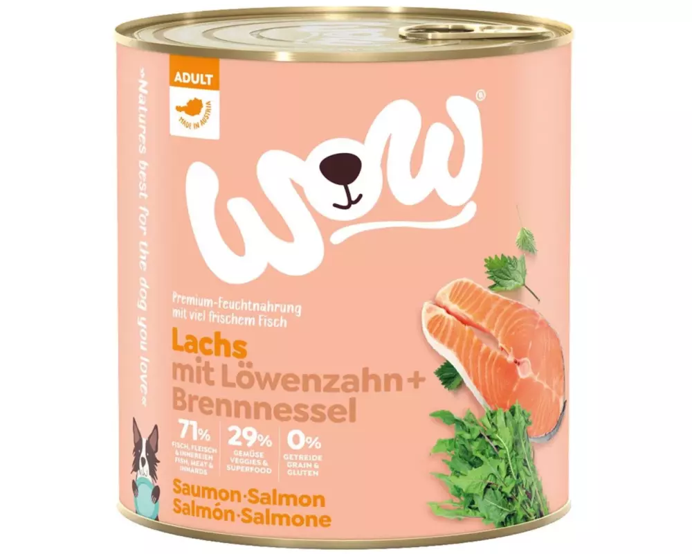 WOW Nassfutter Adult Lachs, 800 g