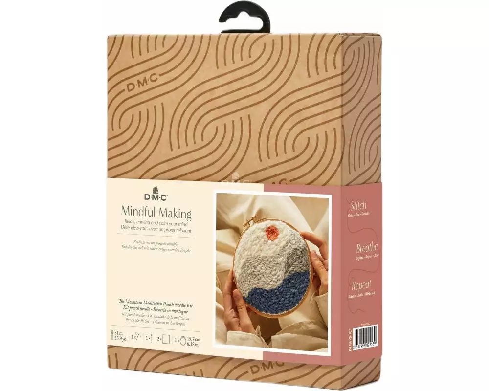 DMC Stickset Mindful Making Berggipfel, Ø 15.7 cm