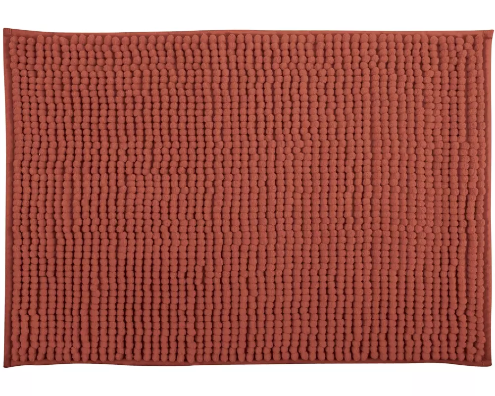 MSV Badteppich Chenille 40 x 60 cm, Terracotta