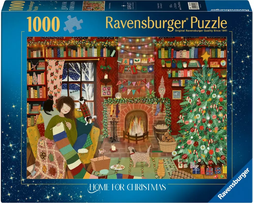 Ravensburger Puzzle Weihnachten zu Hause 1000 Teile, 70 x 50 cm