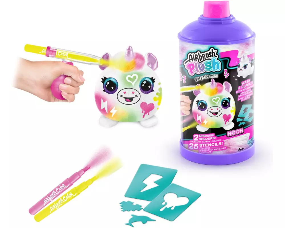 Canal Toys Plüsch Airbrush Plush – Neon Mini Mystery Kit assortiert