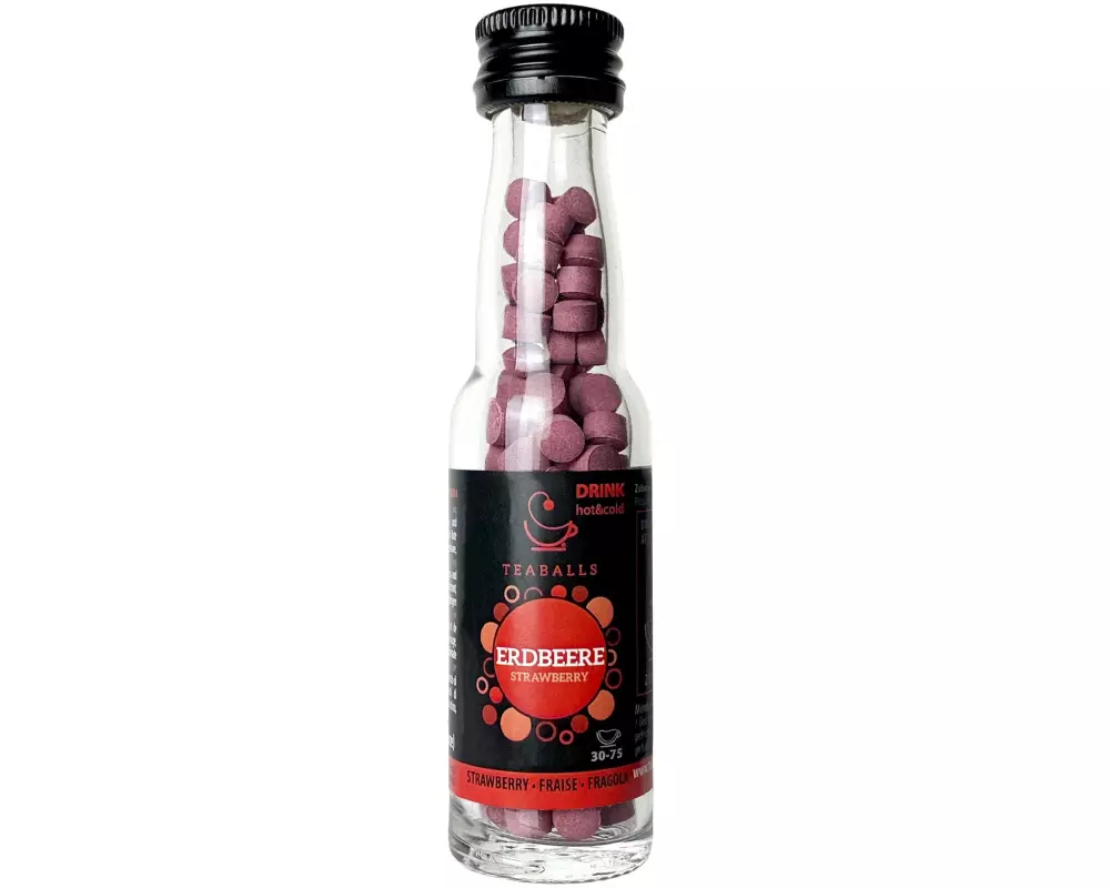 TEABALLS Teaballs Erdbeere Black Selection ca. 40 Tassen
